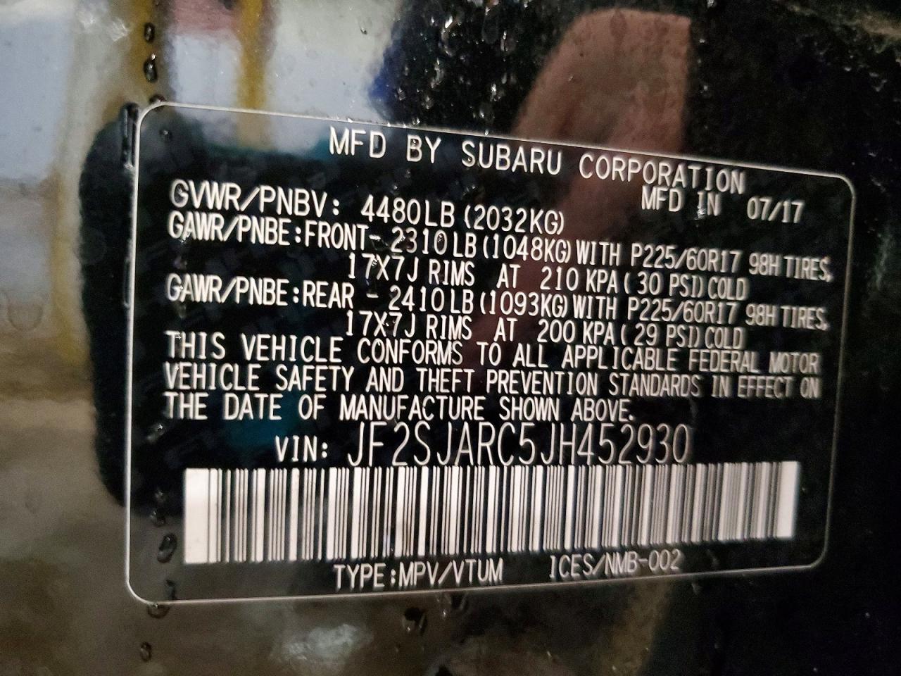 2018 SUBARU FORESTER 2.5I LIMITED photo 13
