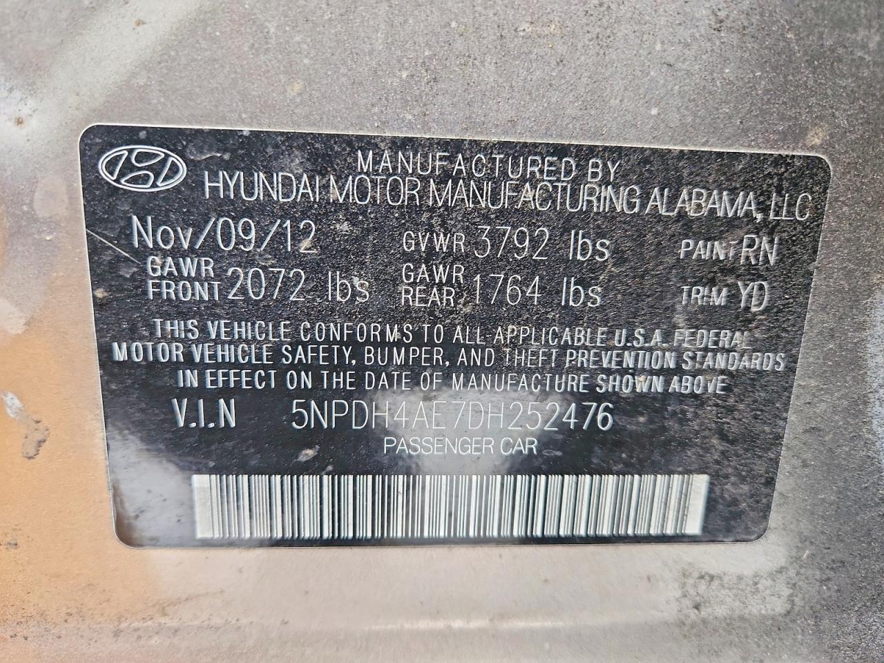 2013 HYUNDAI ELANTRA LIMITED photo 23