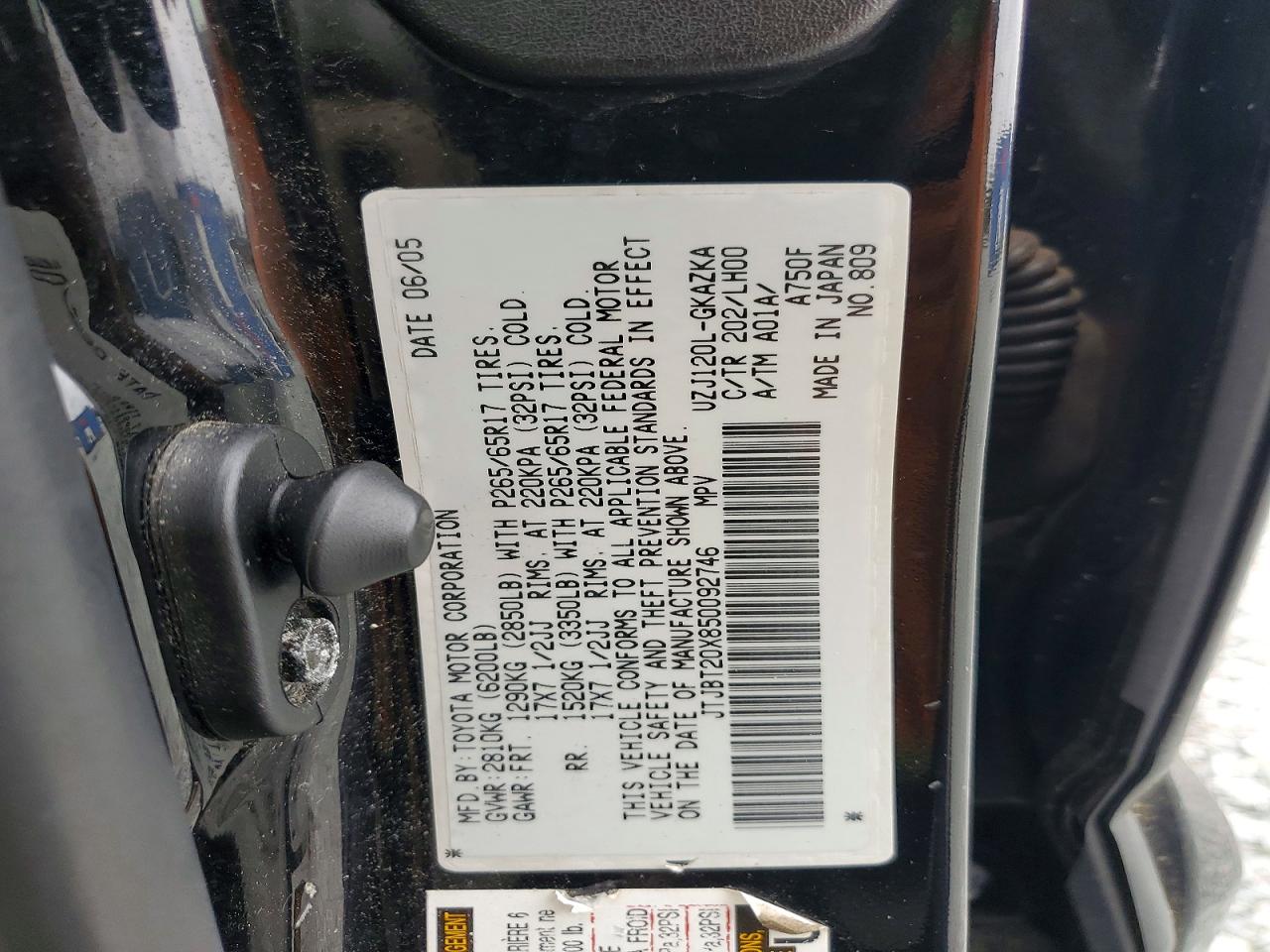 2005 LEXUS GX 470 photo 14