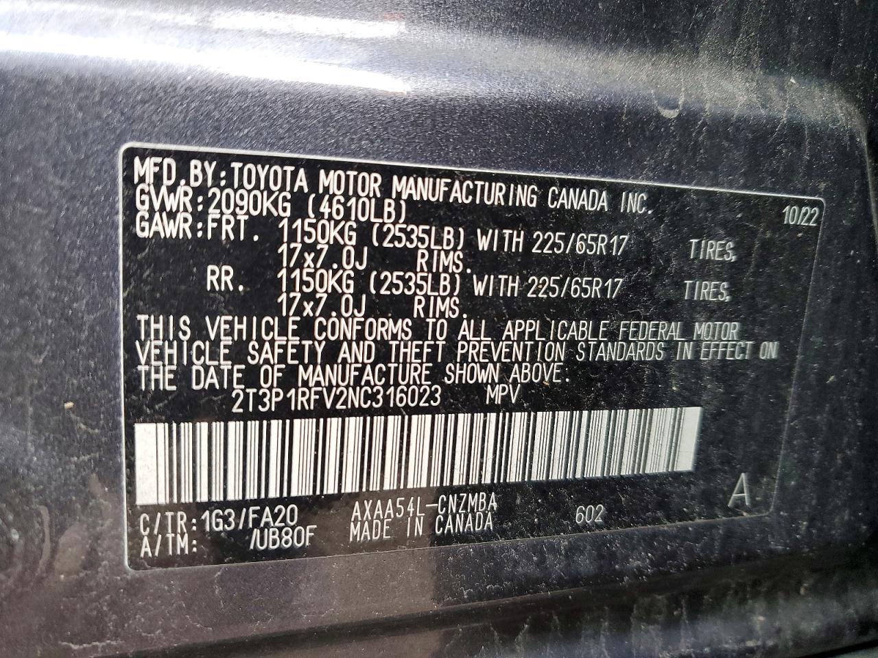 2022 TOYOTA RAV4 XLE photo 12