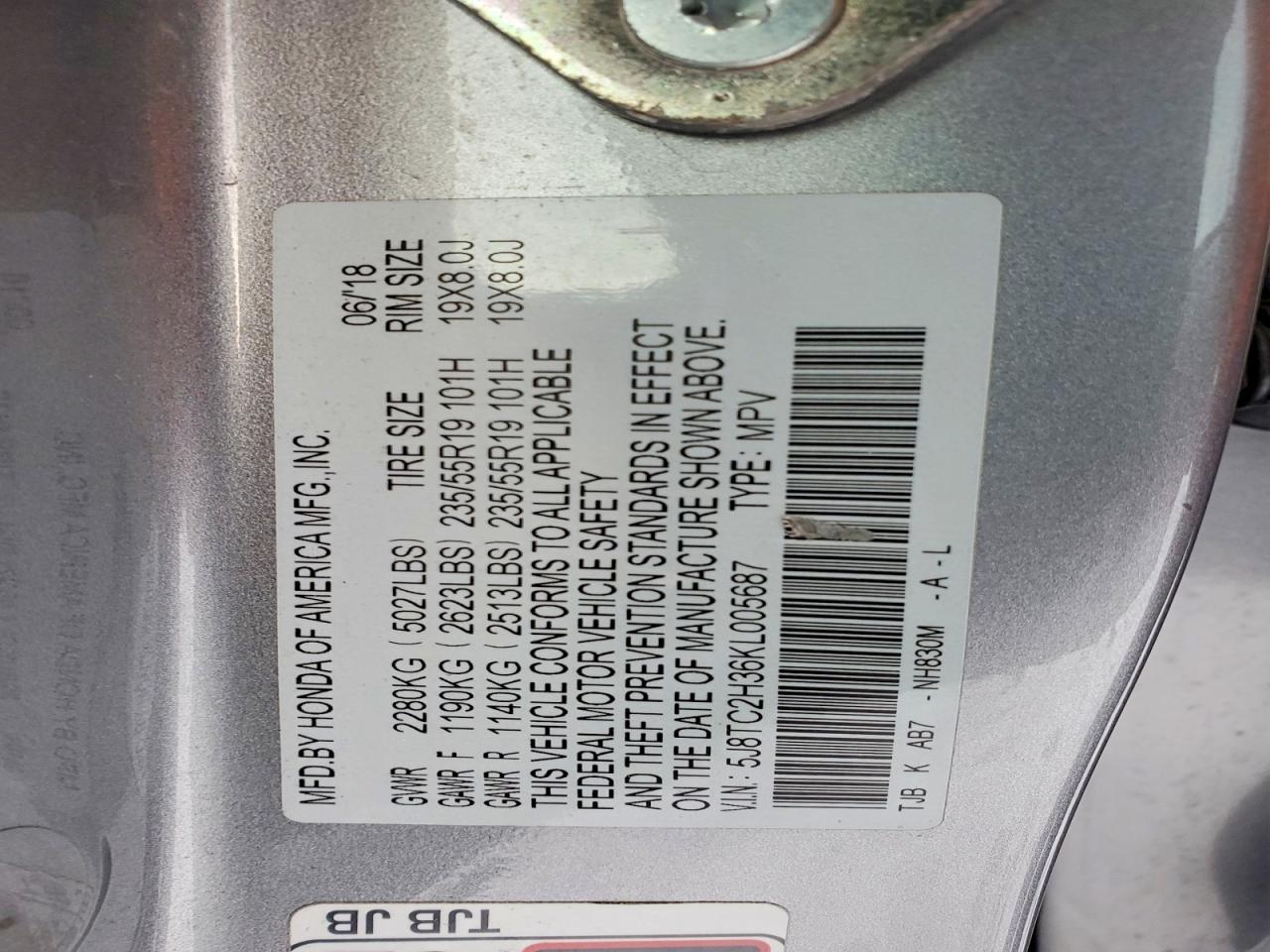 2019 ACURA RDX photo 14