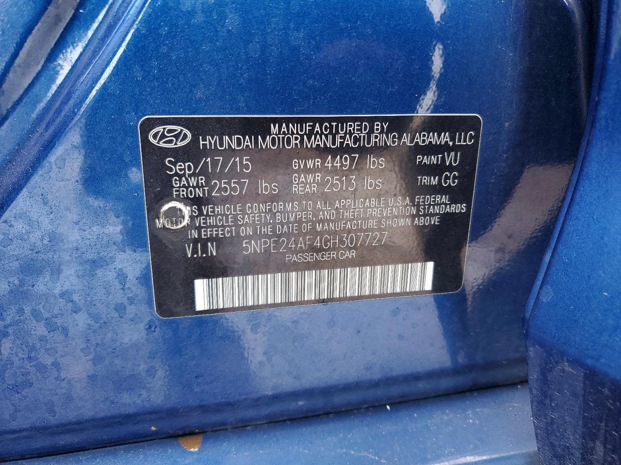 2016 HYUNDAI SONATA SE photo 25