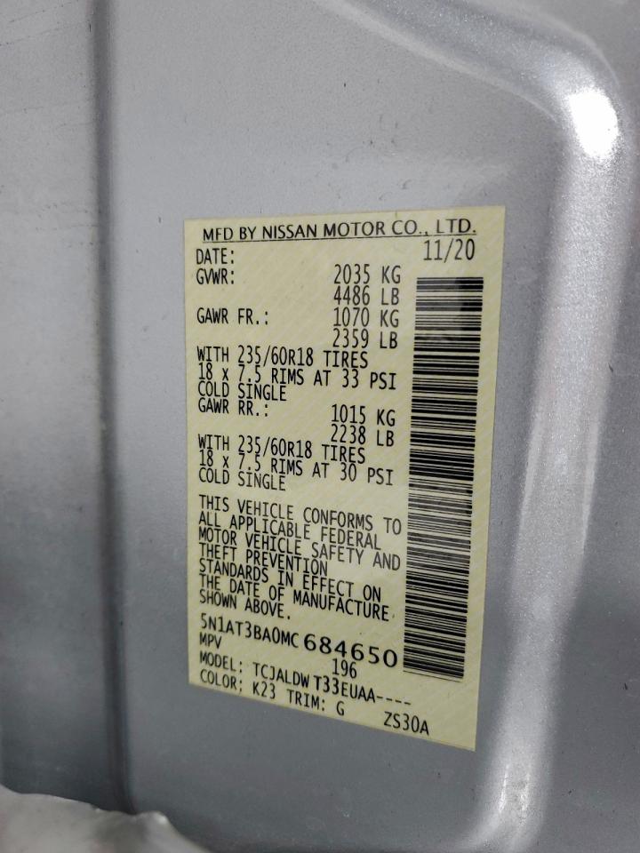 2021 NISSAN ROGUE SV photo 25