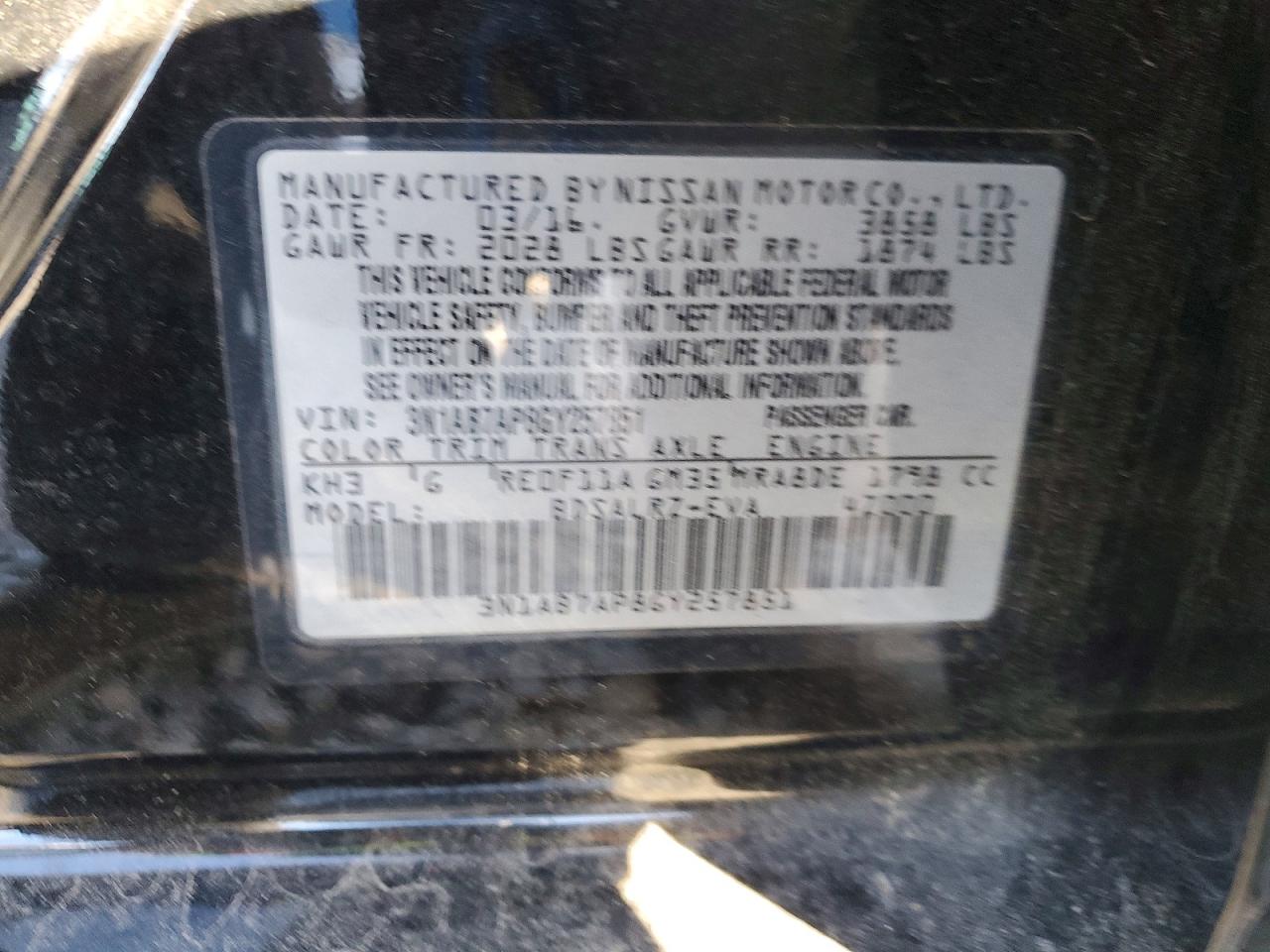 2016 NISSAN SENTRA S photo 23