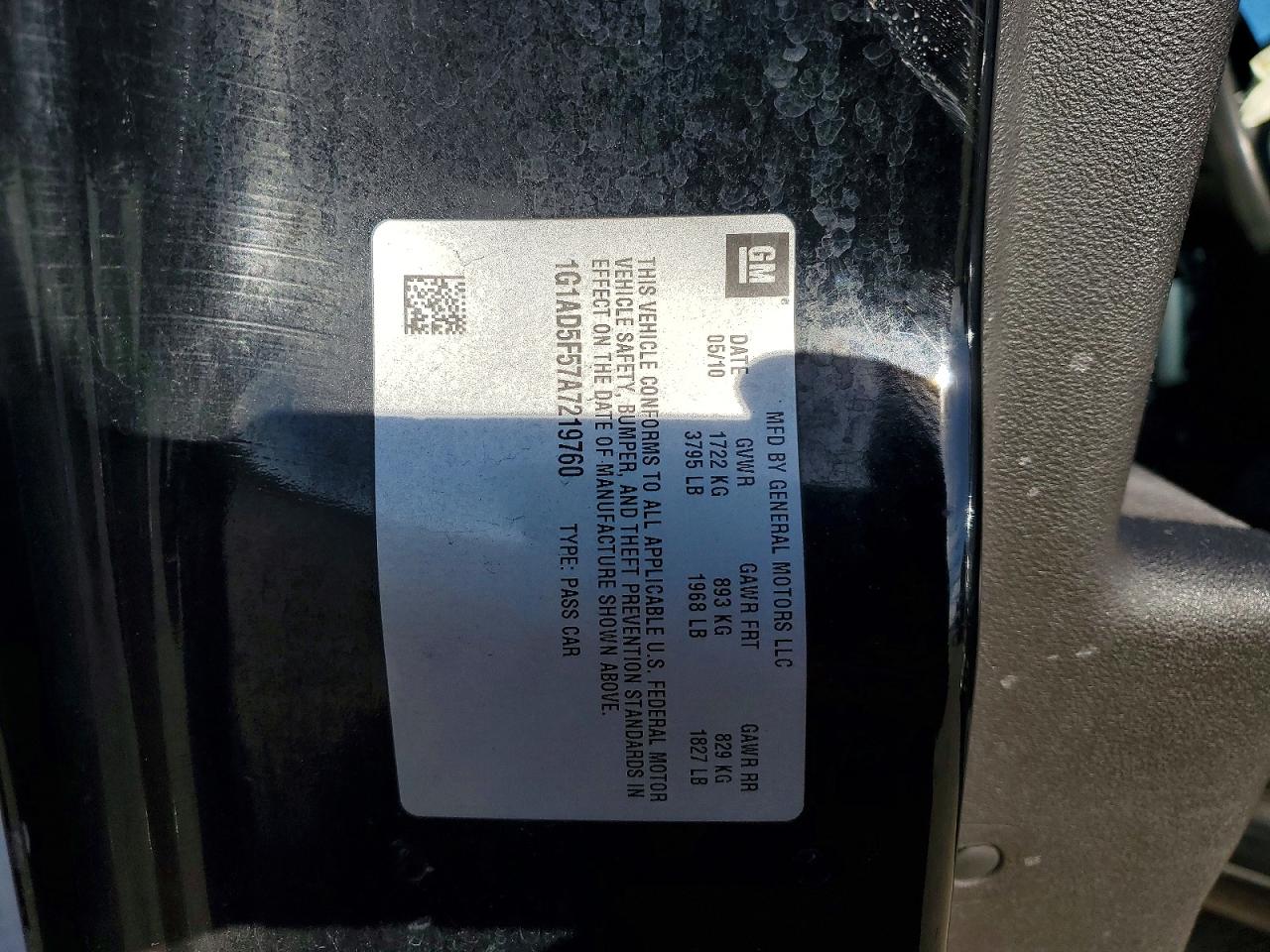 2010 CHEVROLET COBALT 1LT photo 12