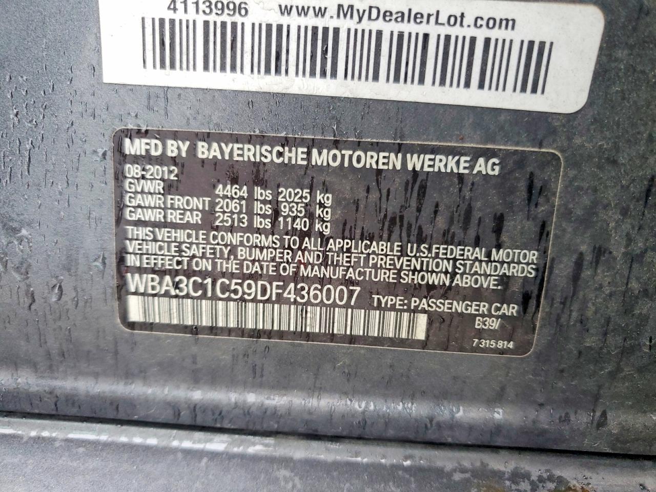 2013 BMW 328 I SULEV photo 23