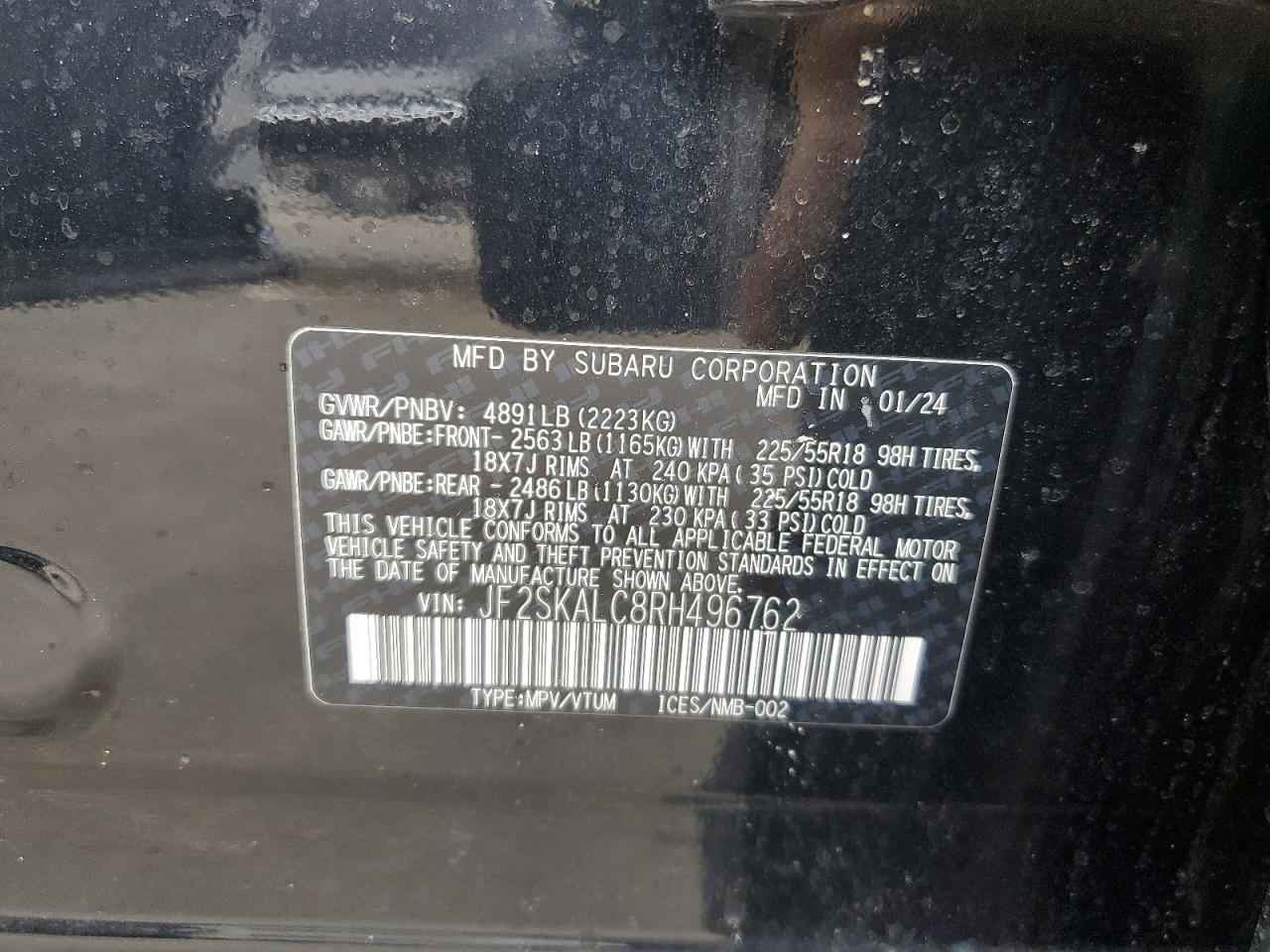 2024 SUBARU FORESTER LIMITED photo 13