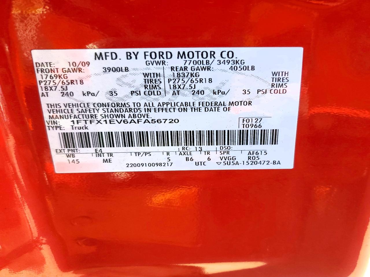 2010 FORD F150 SUPER CAB photo 12