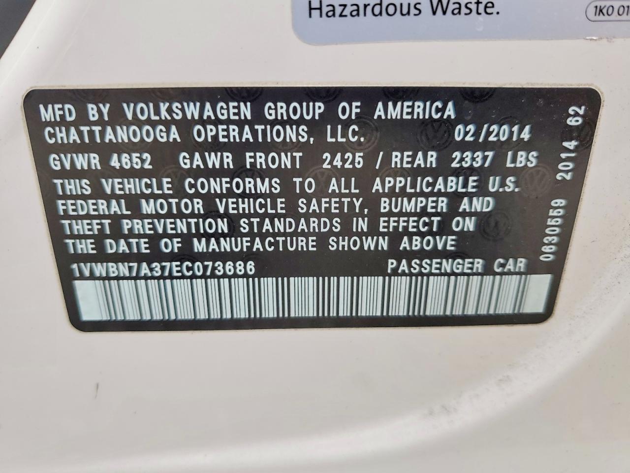 2014 VOLKSWAGEN PASSAT SE photo 13