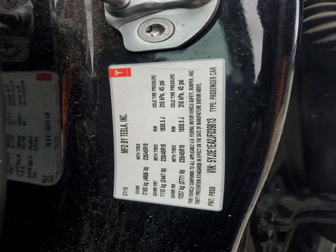 2018 TESLA MODEL 3 photo 25