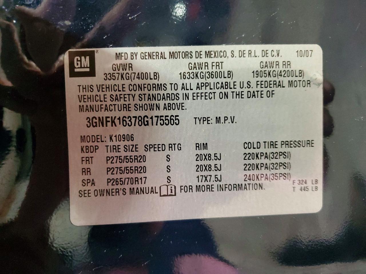 2008 CHEVROLET SUBURBAN K1500 LS photo 13