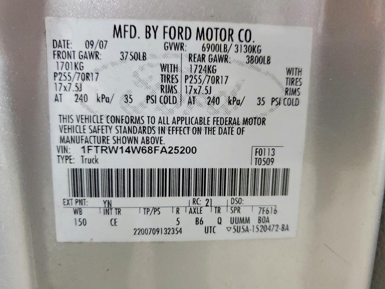 2008 FORD F150 SUPERCREW photo 23