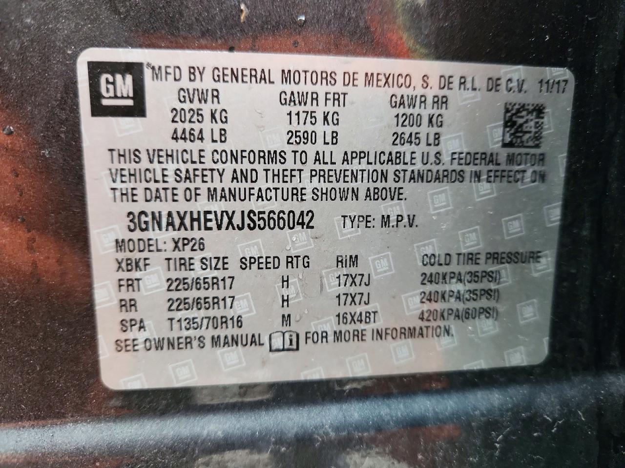 2018 CHEVROLET EQUINOX LS photo 14
