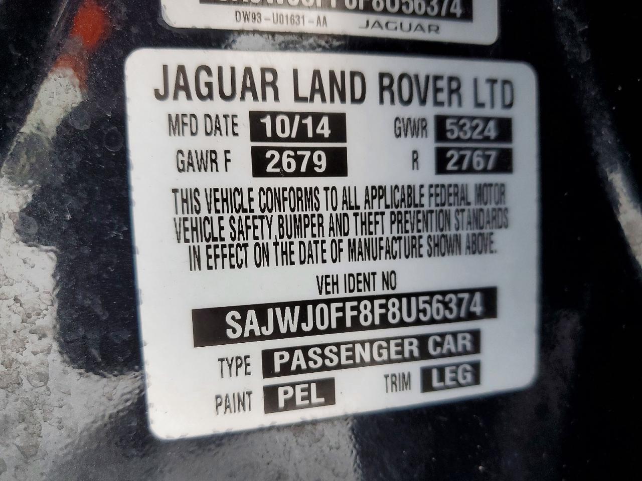 2015 JAGUAR XF 3.0 SPORT AWD photo 23