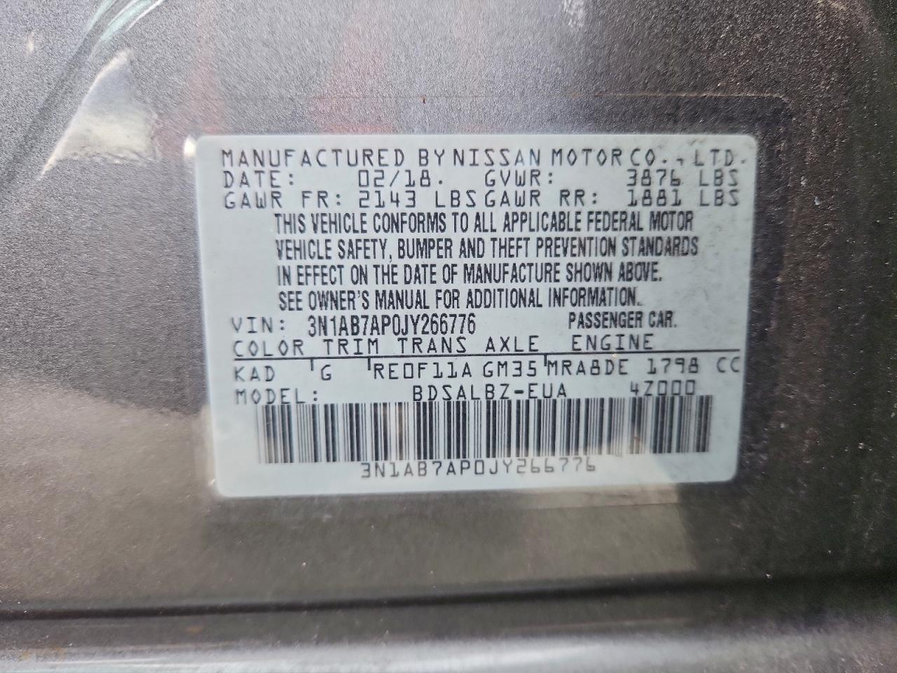 2018 NISSAN SENTRA S photo 23