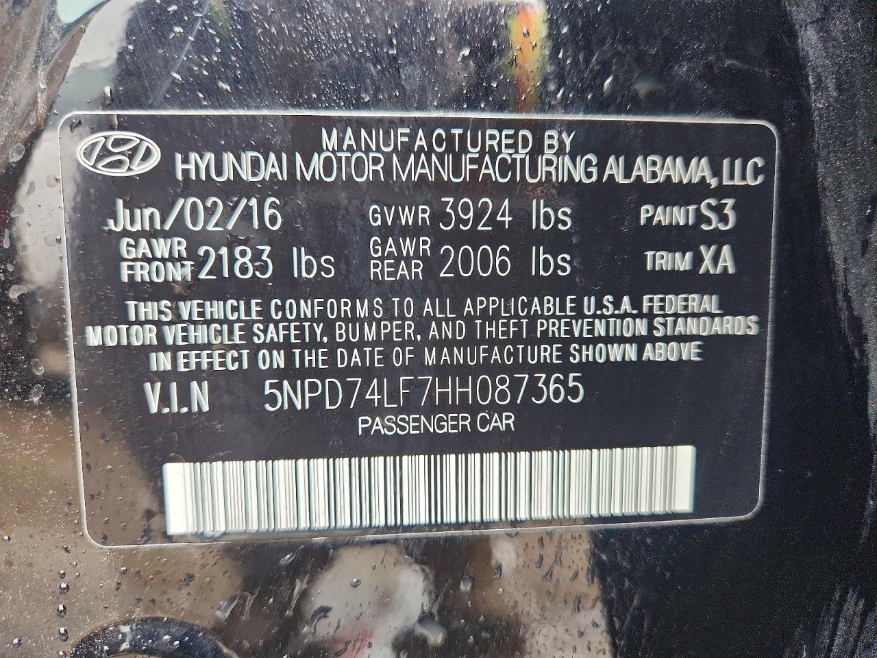 2017 HYUNDAI ELANTRA SE photo 25