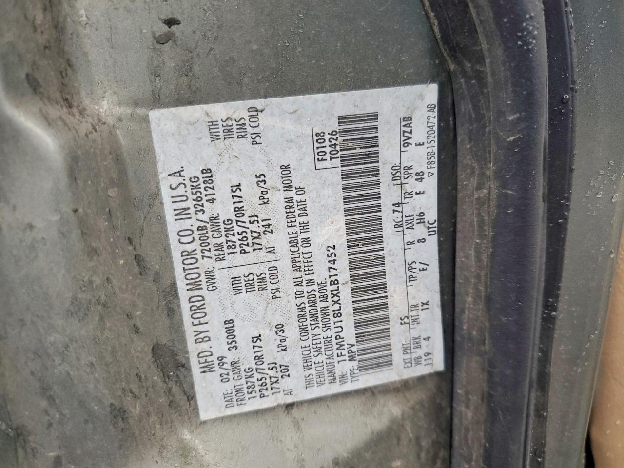 1999 FORD EXPEDITION photo 13