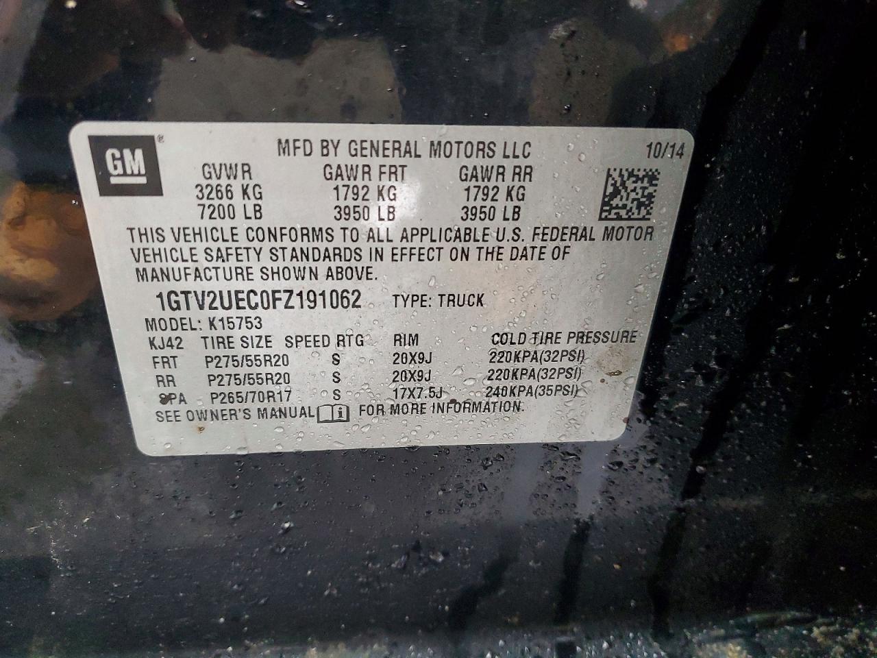 2015 GMC SIERRA K1500 SLE photo 12