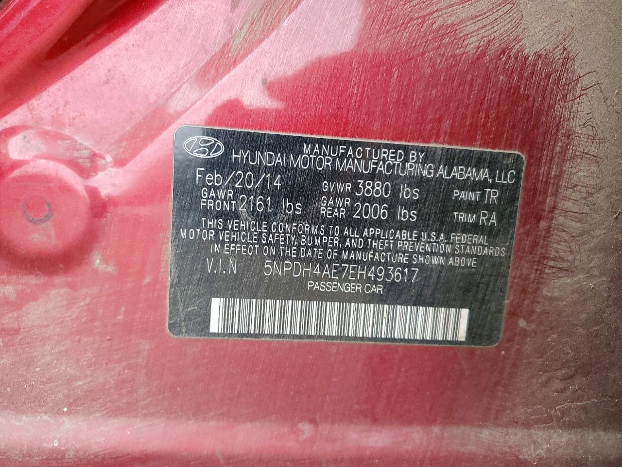 2014 HYUNDAI ELANTRA SE photo 12