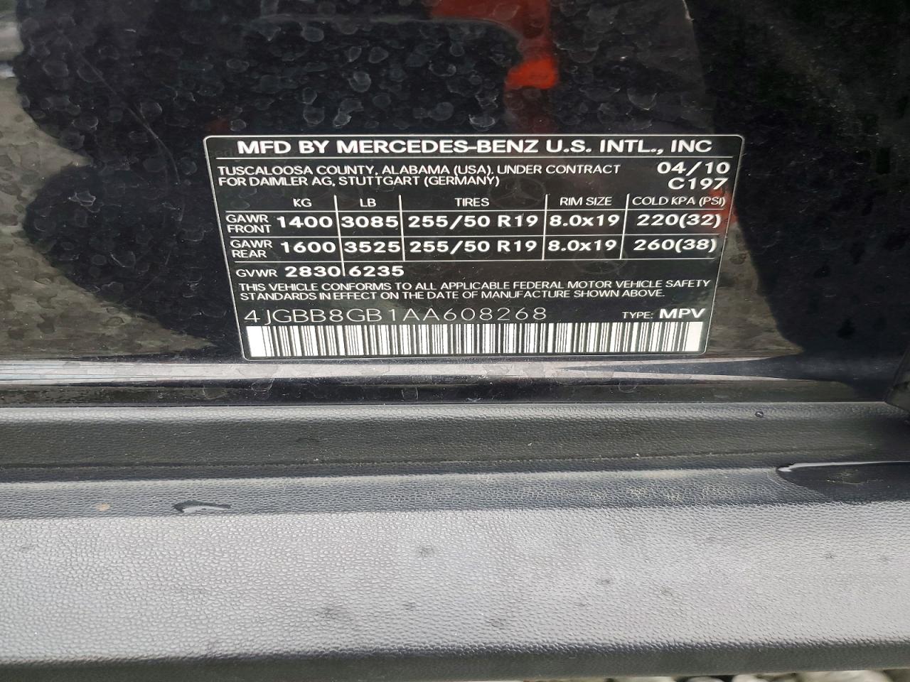 2010 MERCEDES-BENZ ML 350 4MATIC photo 12