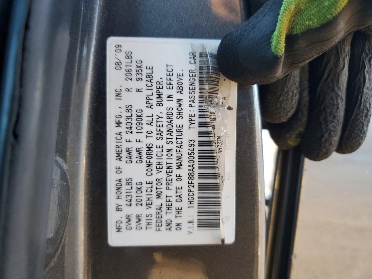 2010 HONDA ACCORD EXL photo 45