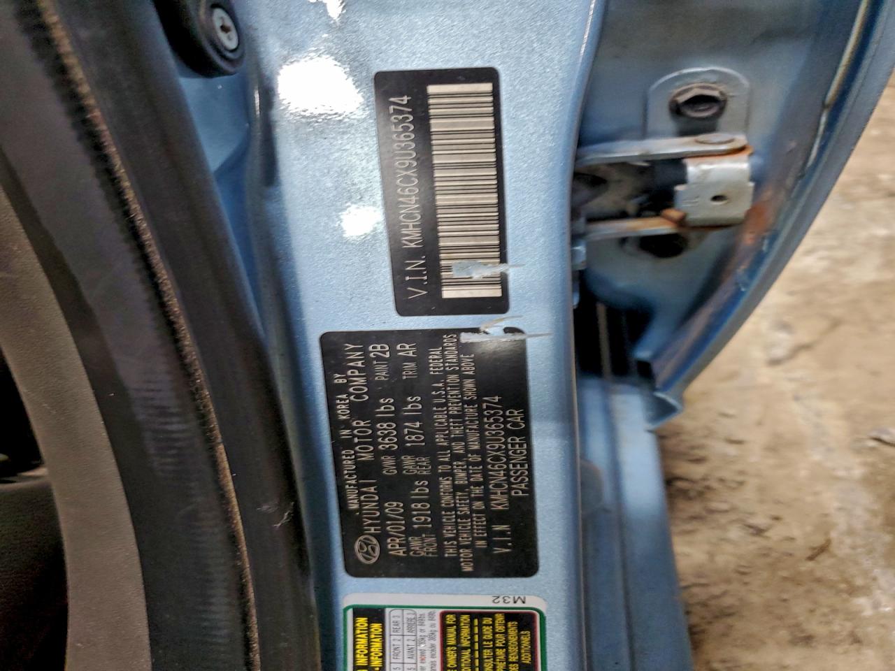 2009 HYUNDAI ACCENT GLS photo 12