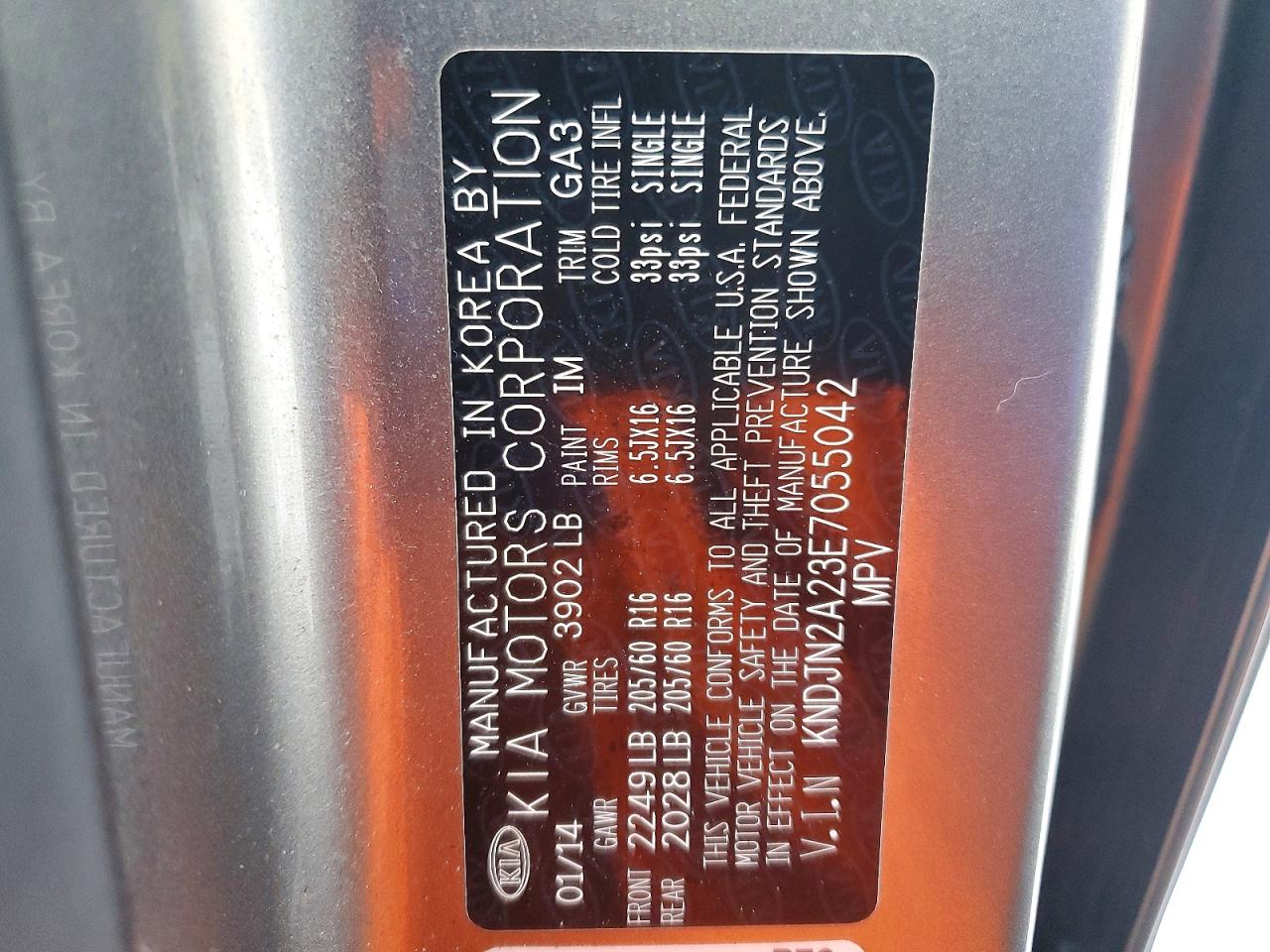 2014 KIA SOUL BASE photo 13