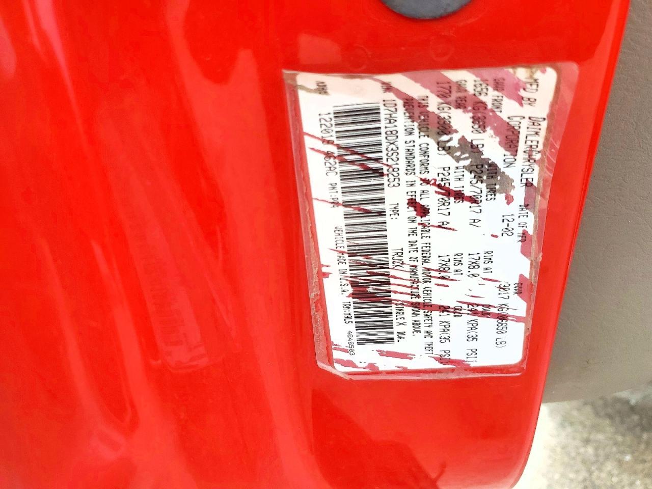 2003 DODGE RAM 1500 ST photo 12
