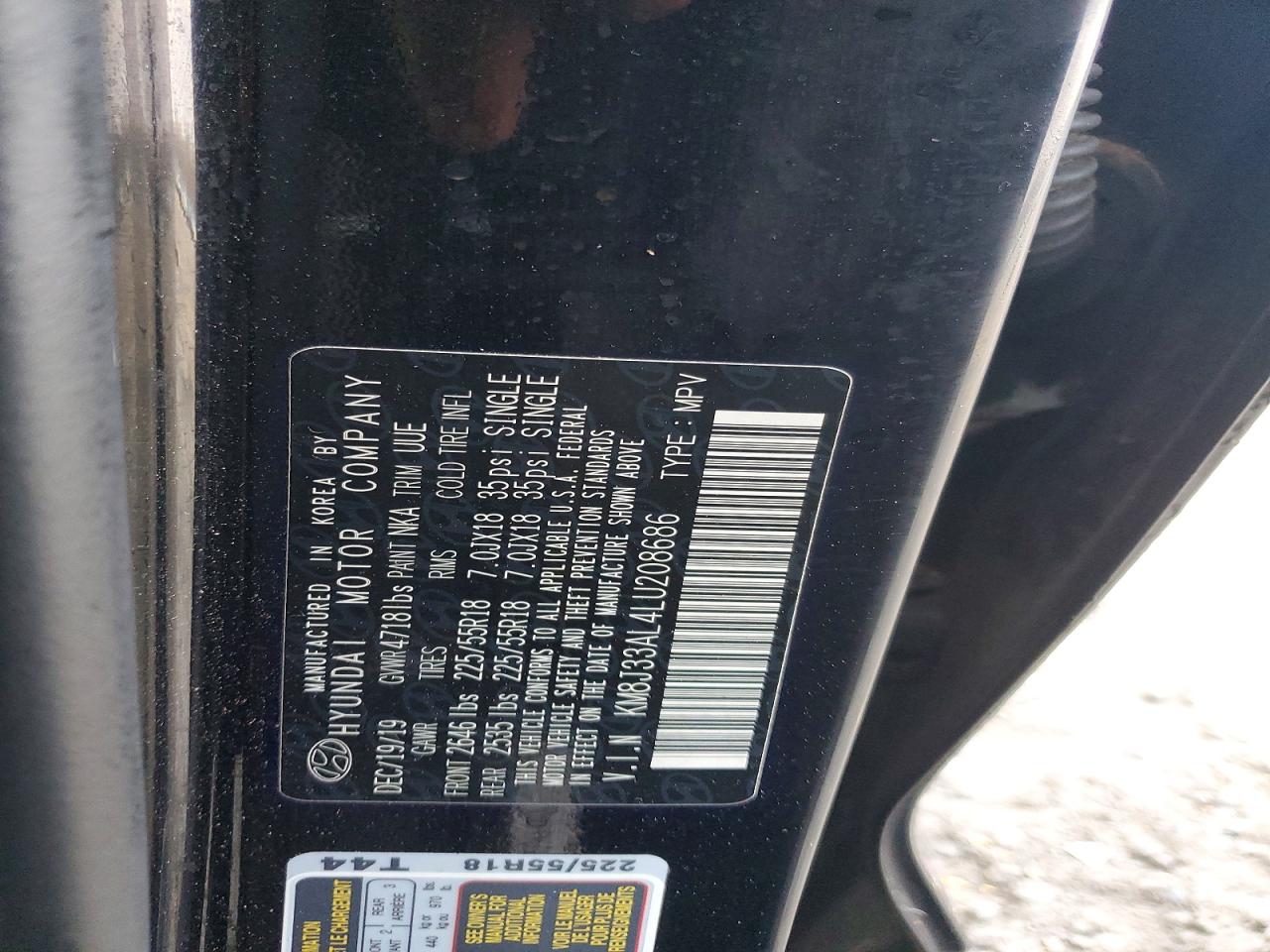 2020 HYUNDAI TUCSON LIMITED photo 25