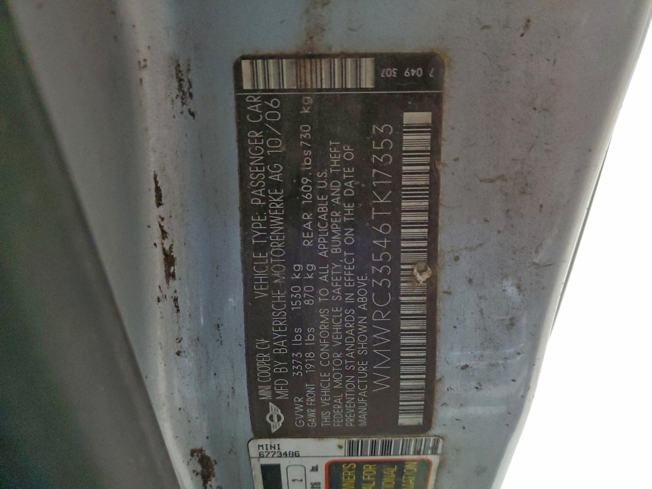 2006 MINI COOPER photo 12