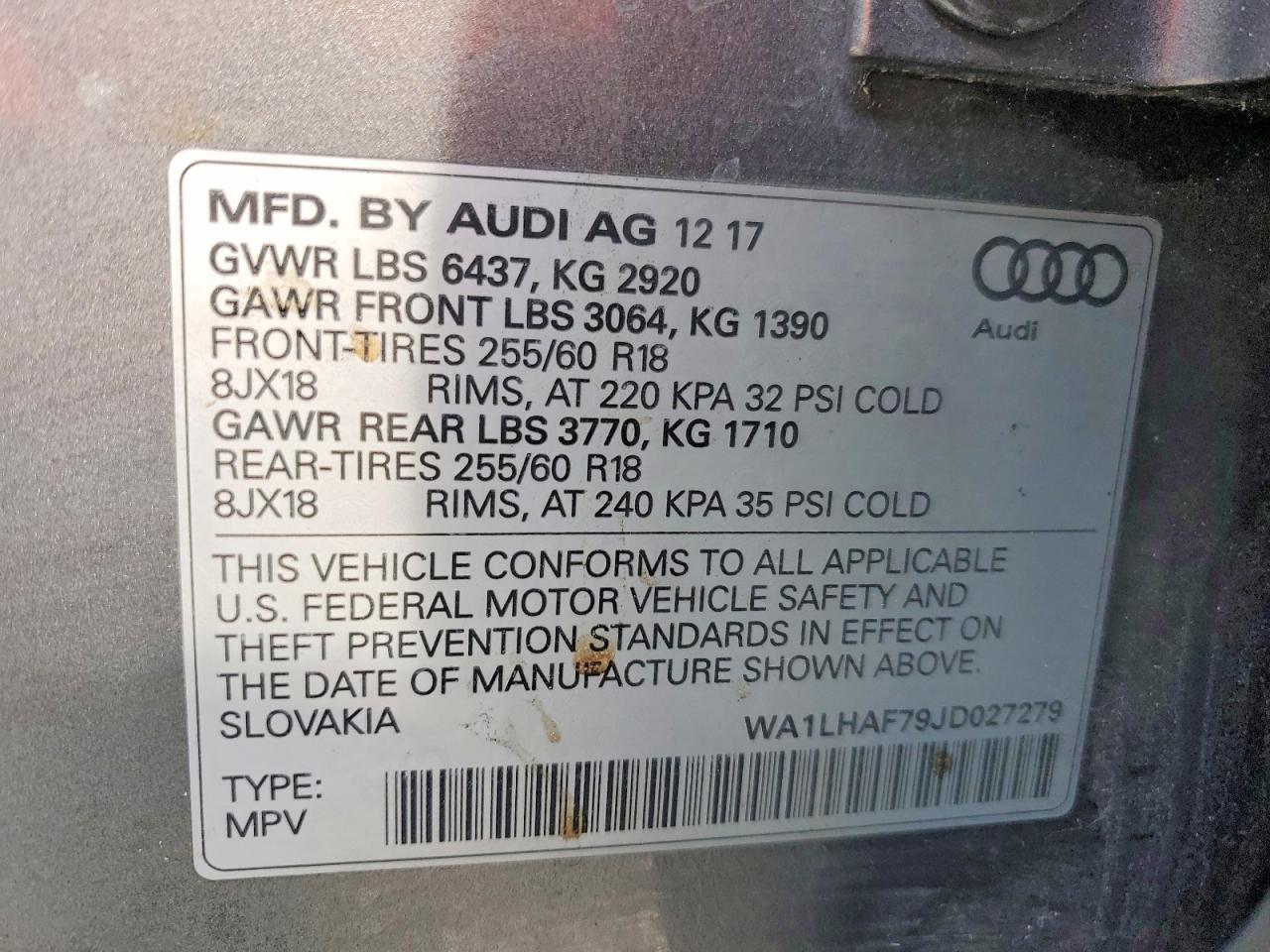 2018 AUDI Q7 PREMIUM PLUS photo 13