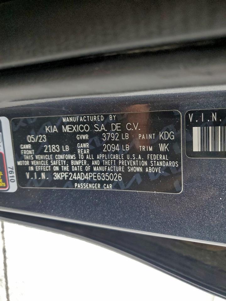 2023 KIA FORTE LX photo 12