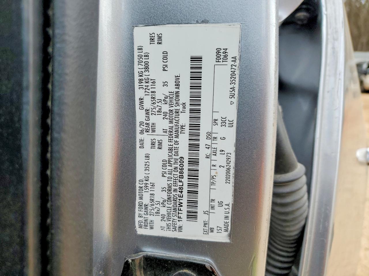 2020 FORD F150 SUPERCREW photo 23
