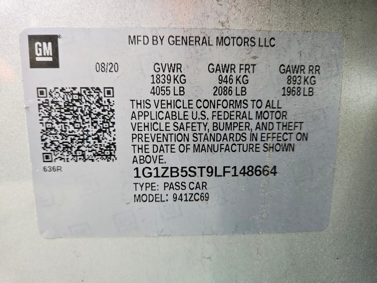 2020 CHEVROLET MALIBU LS photo 23