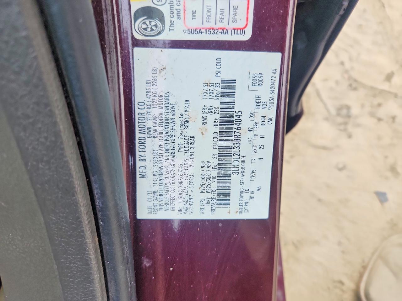 2011 LINCOLN MKZ HYBRID photo 12