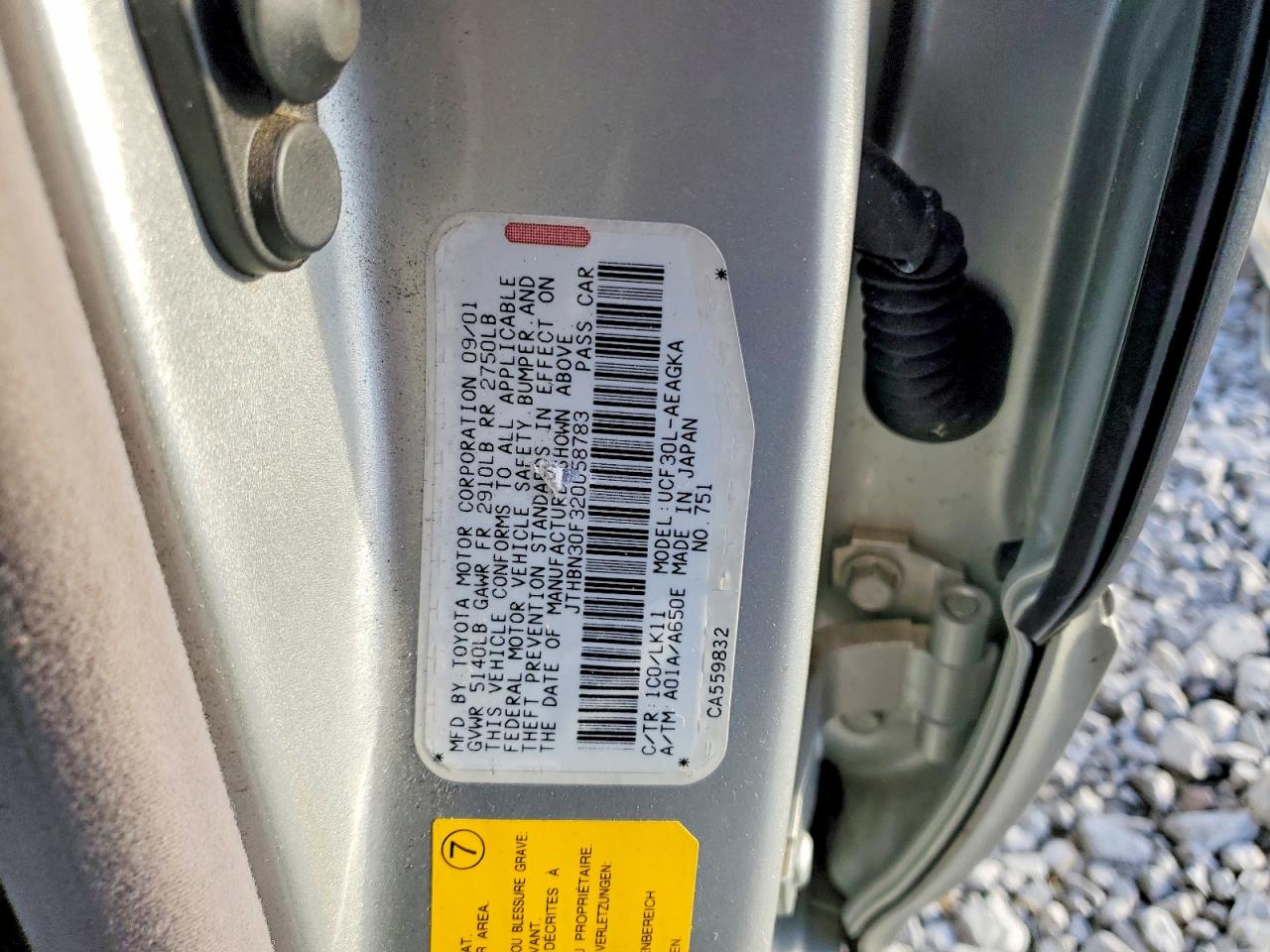 2002 LEXUS LS 430 photo 12