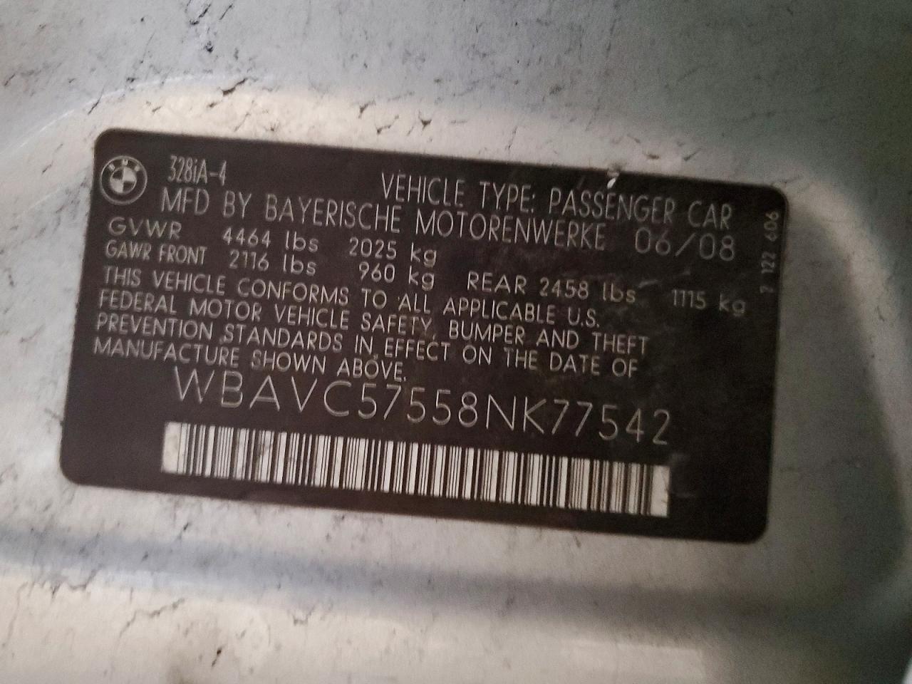 2008 BMW 328 I SULEV photo 12