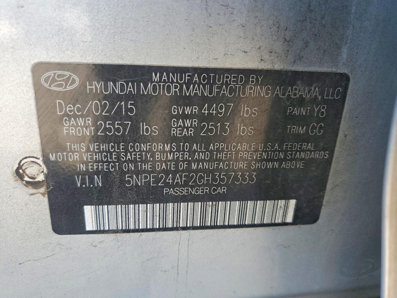 2016 HYUNDAI SONATA SE photo 23