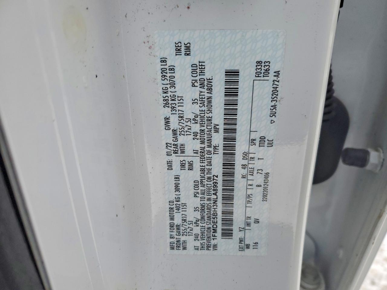 2022 FORD BRONCO BASE photo 13