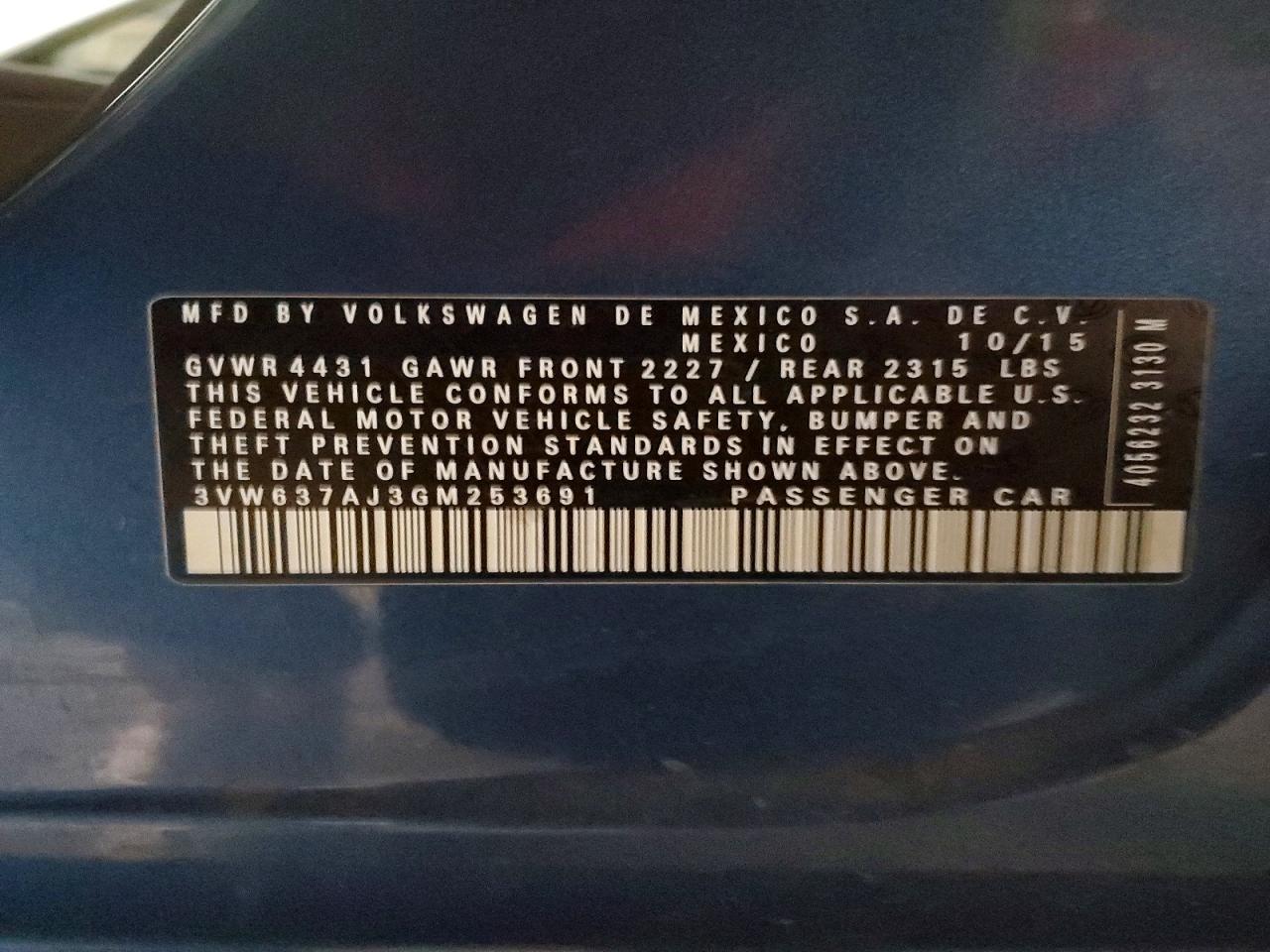 2016 VOLKSWAGEN JETTA HYBRID photo 12