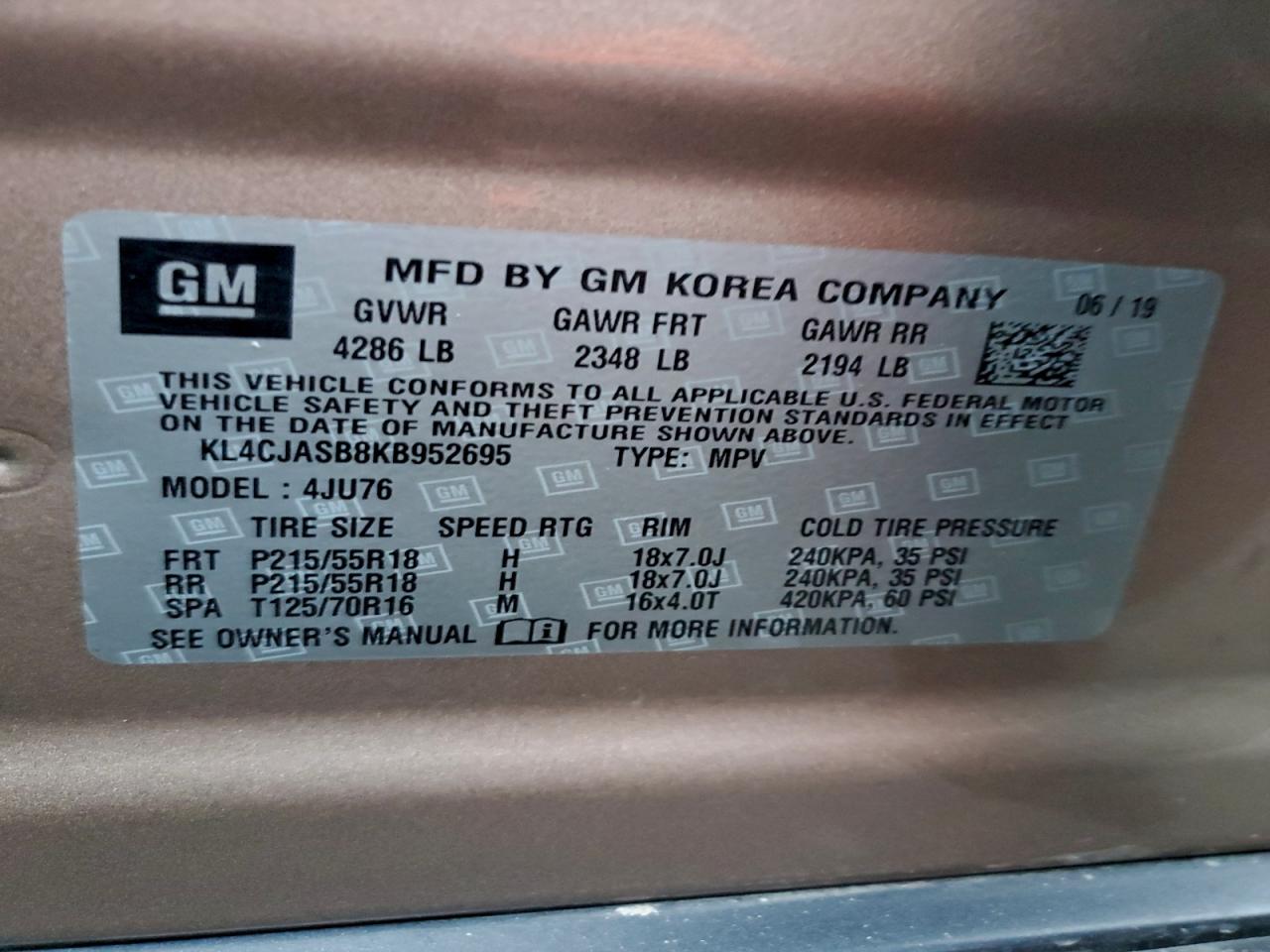 2019 BUICK ENCORE PREFERRED photo 13