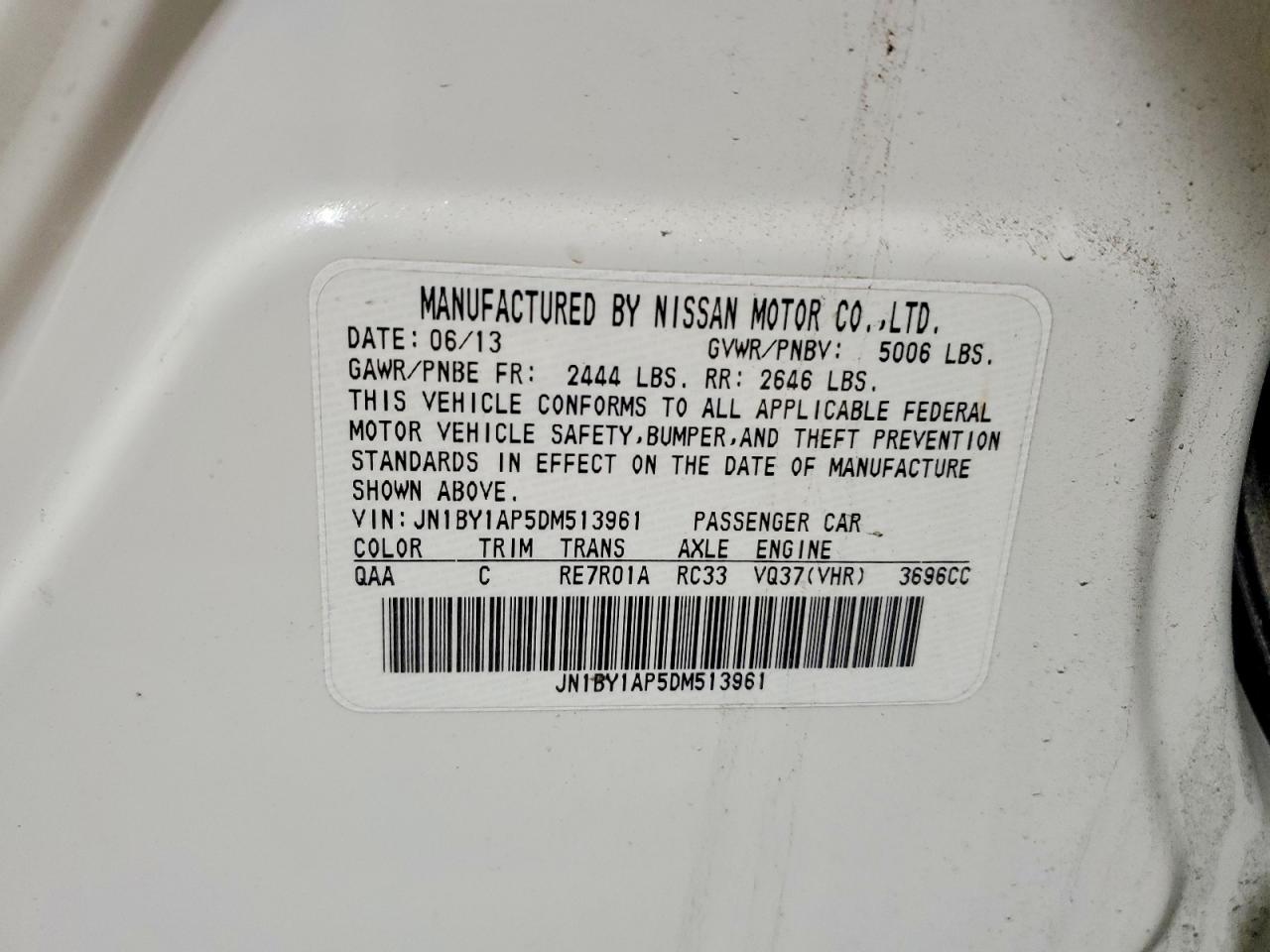 2013 INFINITI M37 photo 12