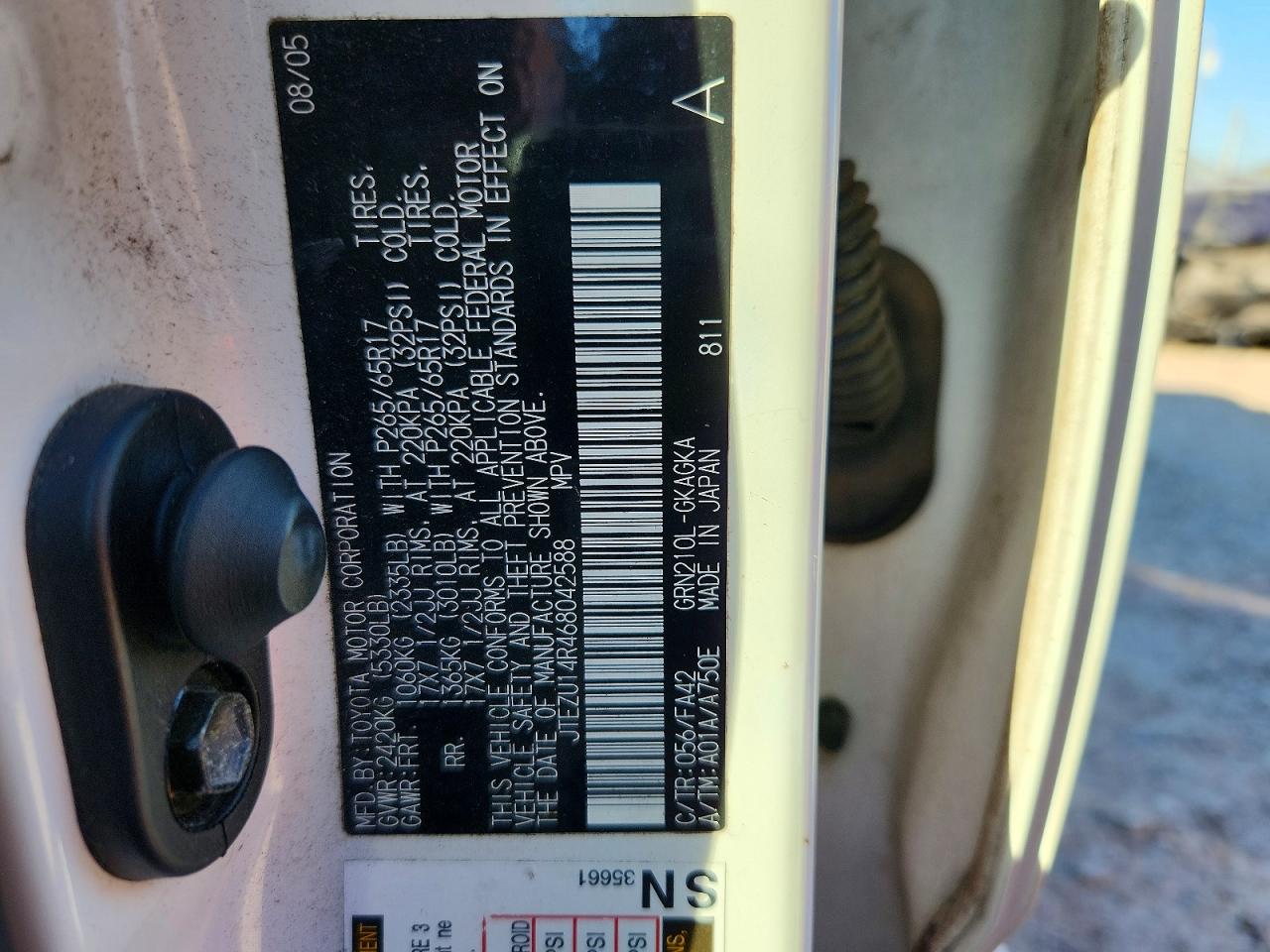 2006 TOYOTA 4RUNNER SR5 photo 13