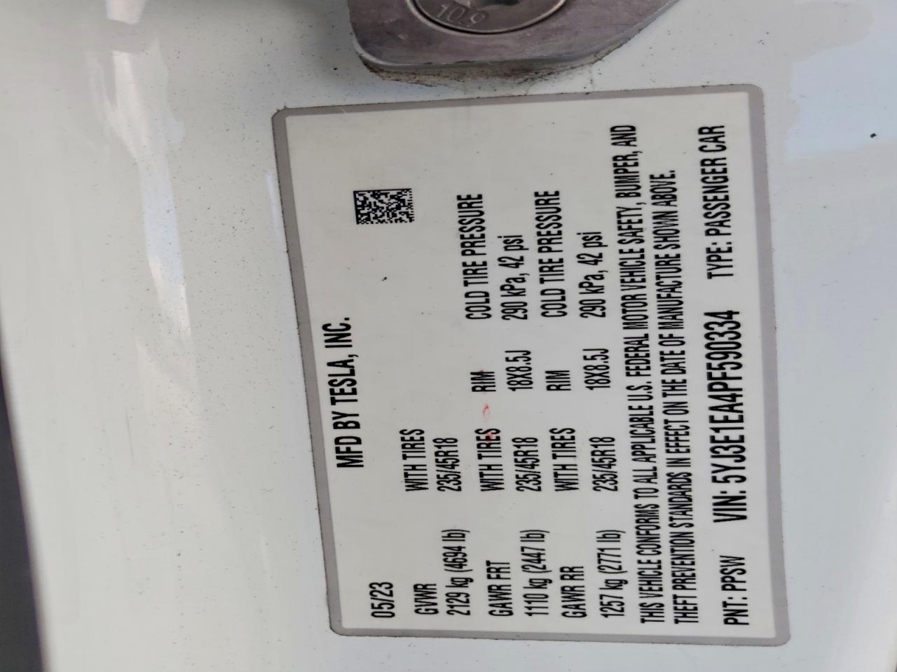 2023 TESLA MODEL 3 photo 12