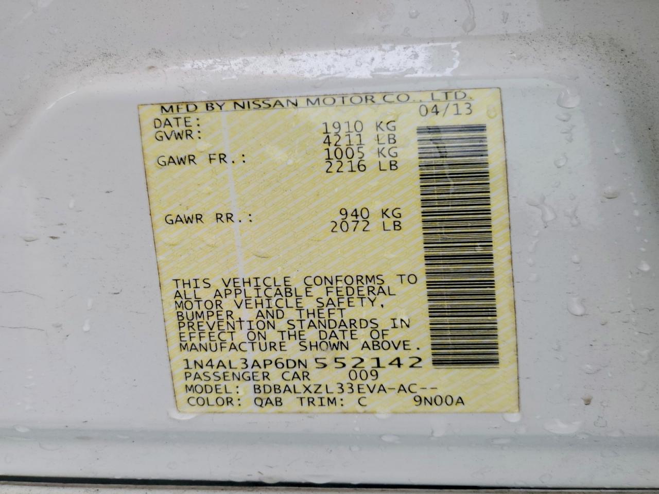 2013 NISSAN ALTIMA 2.5 photo 25