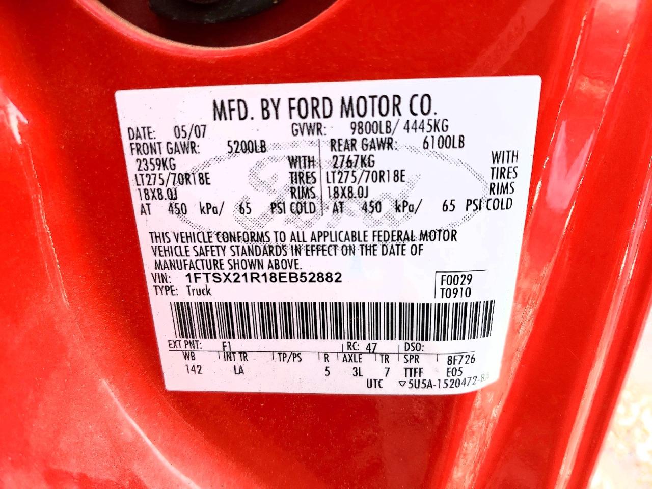 2008 FORD F250 SUPER DUTY photo 13