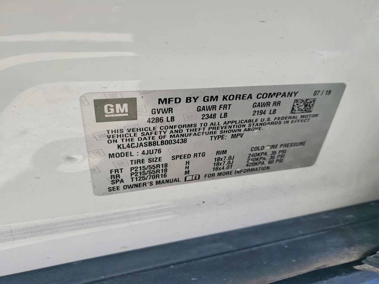 2020 BUICK ENCORE PREFERRED photo 13