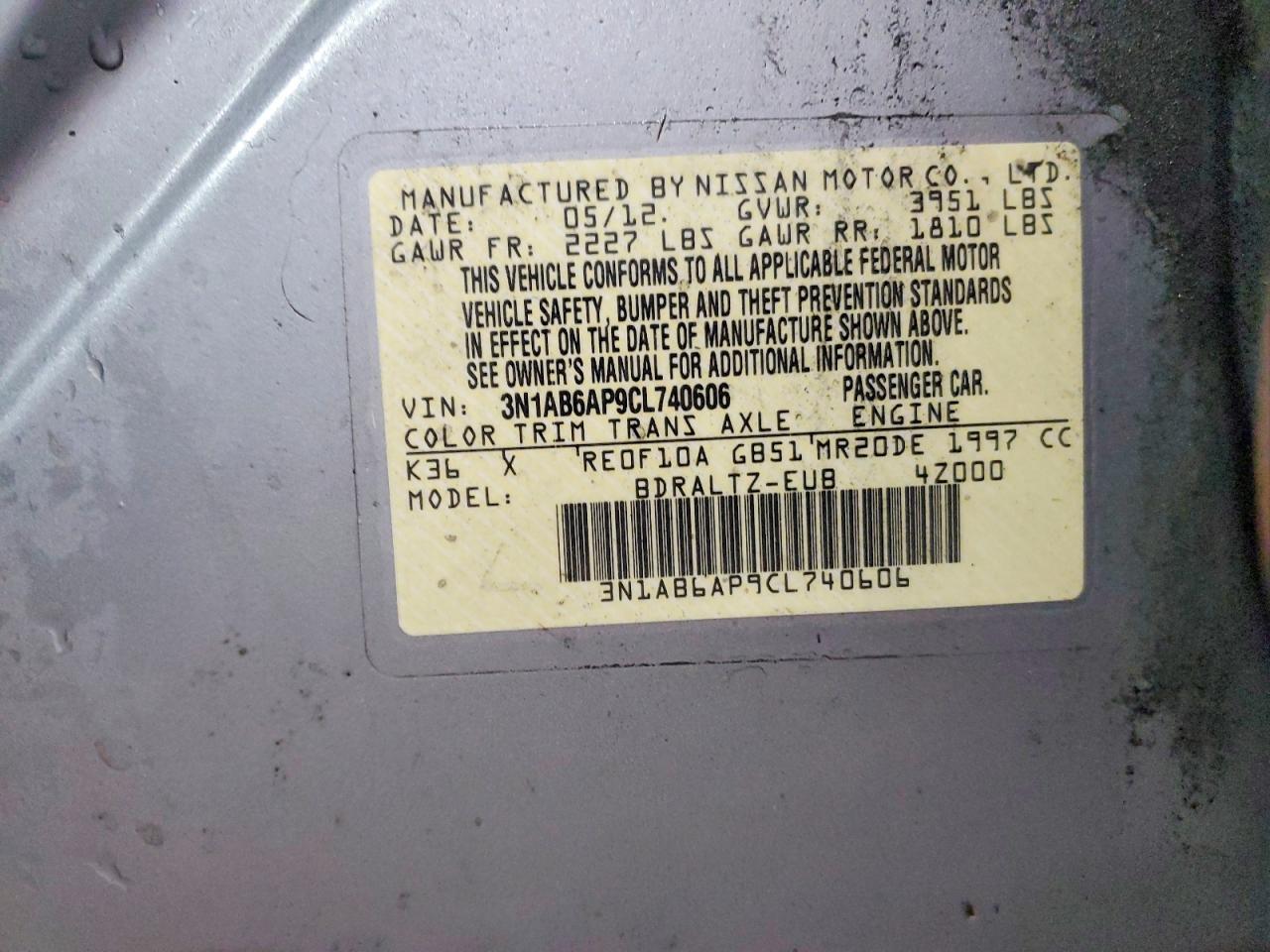 2012 NISSAN SENTRA 2.0 photo 13