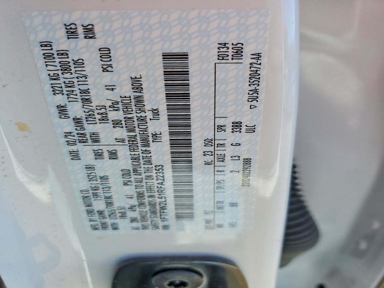 2024 FORD F150 STX photo 12