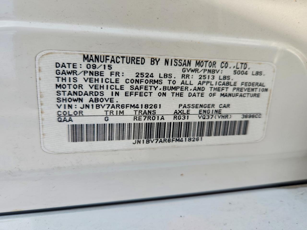 2015 INFINITI Q50 BASE photo 13